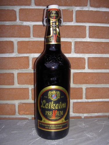 Empty litre beer bottle - 2, with