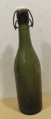 Antique old green - old, bottle