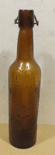 Antique brown beer bottle - beer,