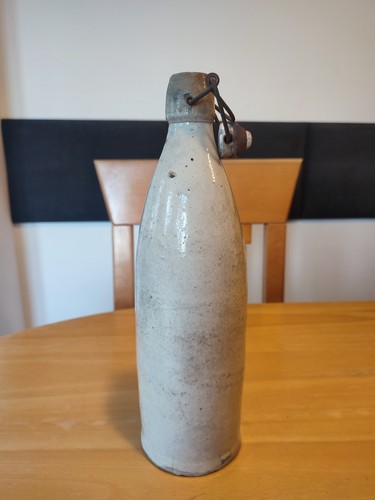 Vintage stoneware bottle 30cm - stoneware,