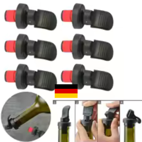 Flaschenverschluss wein - 6x,